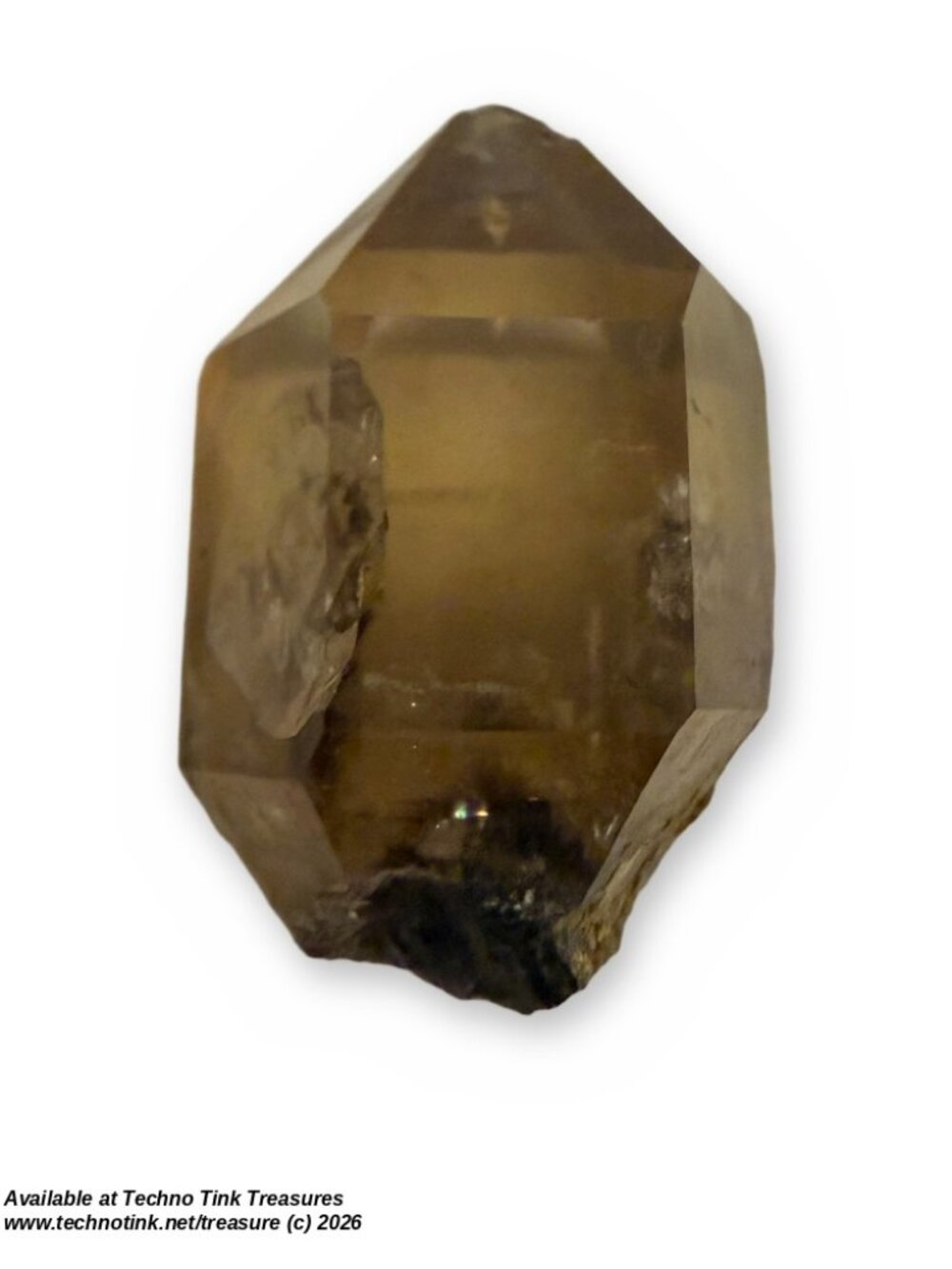 CITRINE: Natural smoky citrine crystal point, Hallelujah Junction NV (Crystal Ti